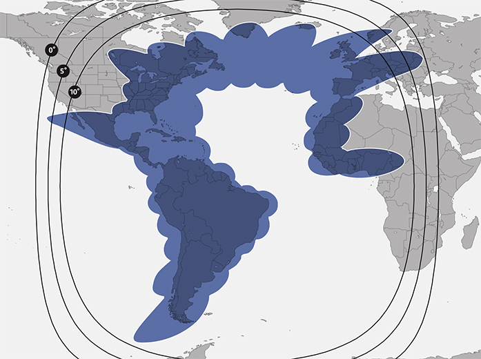 Ku-band HTS outer contours