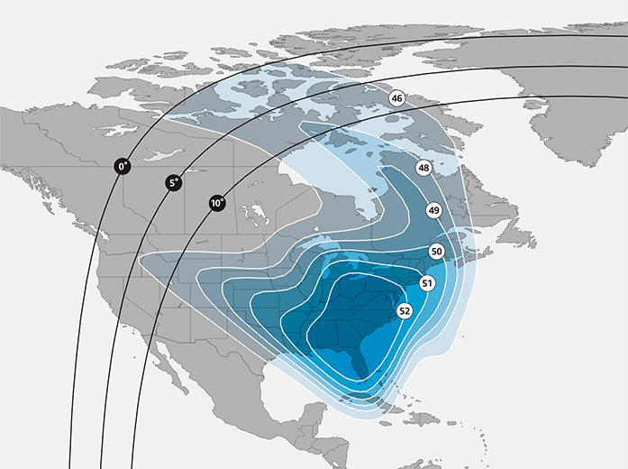 United States East Ku-band beam